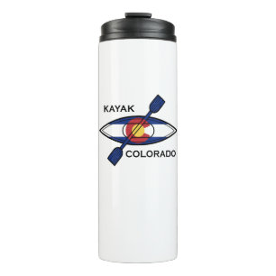 Kayak Colorado Flag Thermosbecher