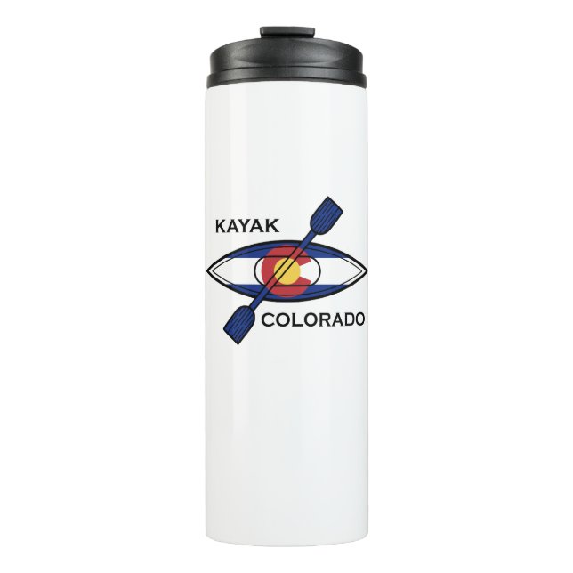 Kayak Colorado Flag Thermosbecher (Vorderseite)