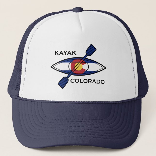 Kayak Colorado Flag Truckerkappe (Vorderseite)