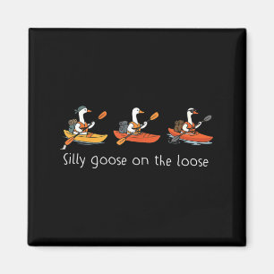 Kayak Cute Silly Goose on the Loose Sommer Outdoor Magnet