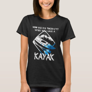 Kayak, der einen therapeutischen T - Shirt benötig