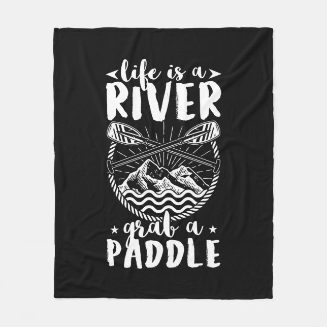 Kayak Driver Life ist ein Fluss Fleecedecke (Vorderseite)
