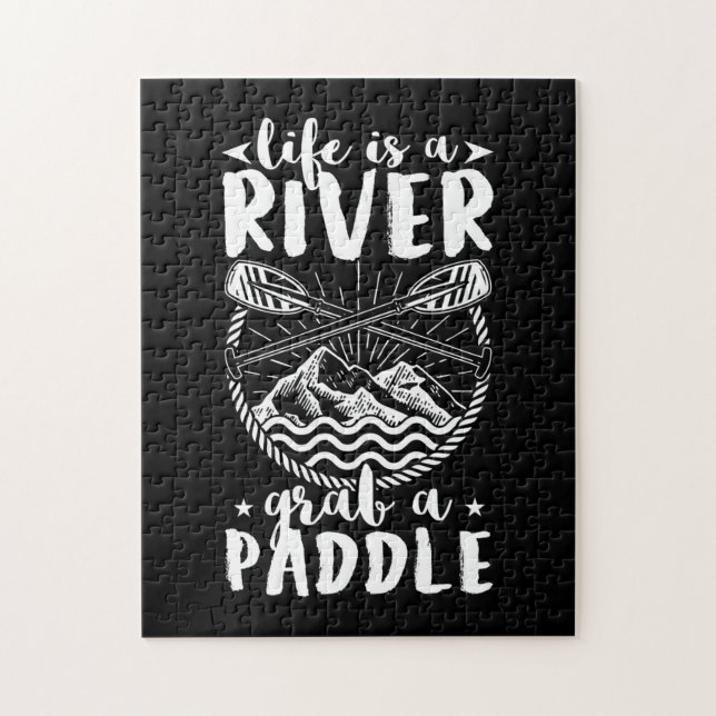 Kayak Driver Life ist ein Fluss Puzzle (Vertikal)