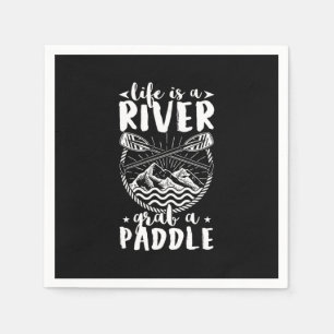 Kayak Driver Life ist ein Fluss Serviette