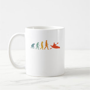 Kayak Evolution Retro Kayaker Paddling Sport Kaffeetasse