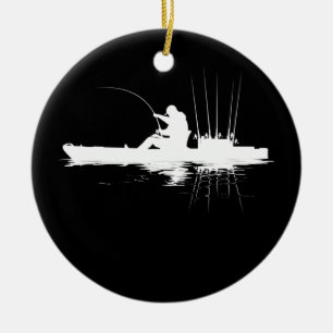 Kayak Fischen Fischer Angler Kayaking Angling Keramik Ornament