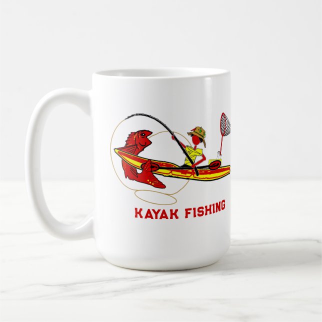 Kayak fischen in heller Tasse (Links)