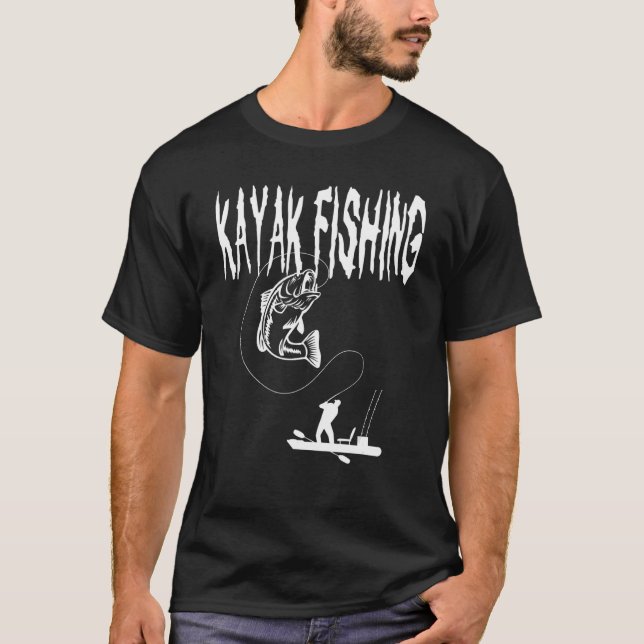 Kayak Fishing Bass Angler Fishing Paddling T-Shirt (Vorderseite)