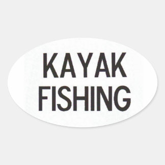 Kayak Fishing Euro Decal Ovaler Aufkleber