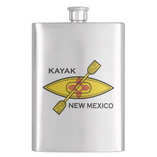 Kayak Flag New Mexico Flachmann