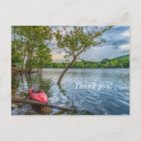 Kayak Floating on Table Rock Lake Danke Karte
