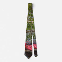 Kayak Floating on Table Rock Lake Neck Tie Krawatte