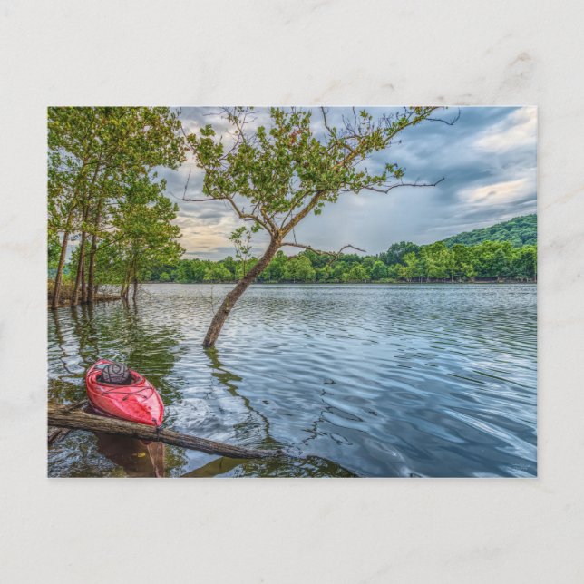 Kayak Floating on Table Rock Lake Postcard Postkarte (Vorderseite)