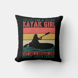 Kayak Girl aber Cooler Kissen