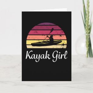 Kayak Girl - Geschenk für Kajakfrauen Karte
