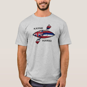 Kayak Hawaii Flag T-Shirt