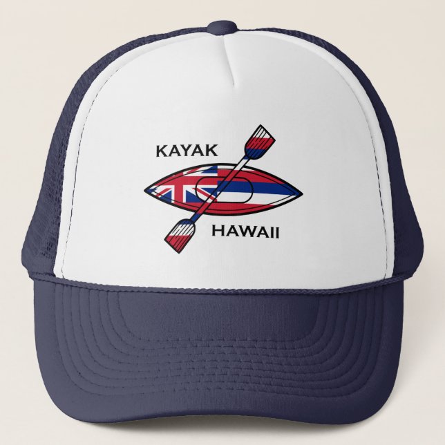 Kayak Hawaii Flag Truckerkappe (Vorderseite)