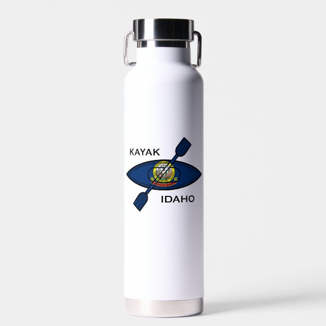 Kayak Idaho Flag Trinkflasche (Vorne)