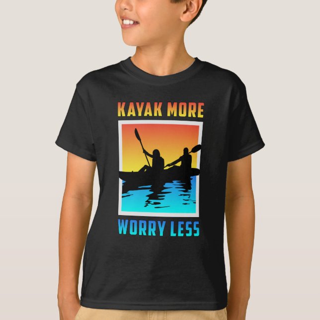 Kayak Kayaking Canoe Canoeing Paddle Funny Geschen T-Shirt (Vorderseite)