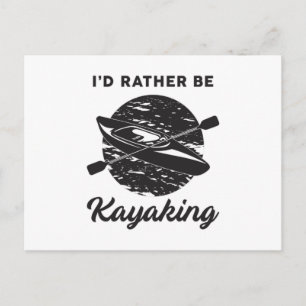 Kayak Kayaking Canoeing Canoe Funny Gift Idee Postkarte