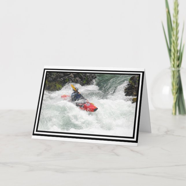 Kayak Lined Karte (Vorderseite)