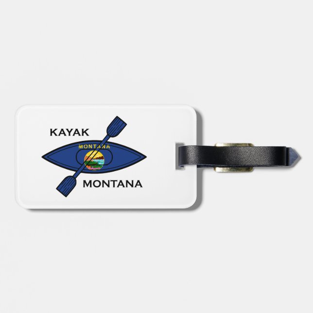 Kayak Montana Flag Gepäckanhänger (Rückseite horizontal)