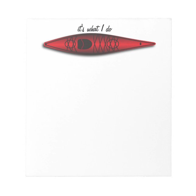 Kayak notepad notizblock (Vorderseite)