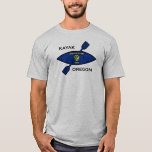 Kayak Oregon Flag T-Shirt
