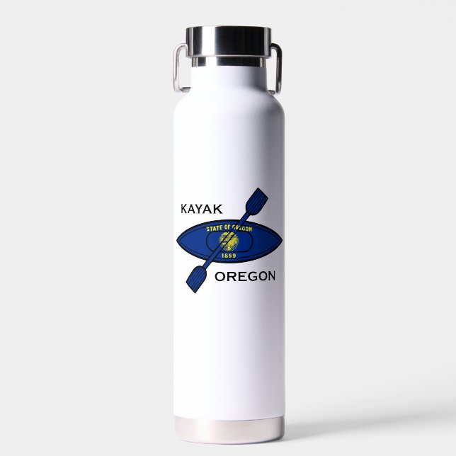 Kayak Oregon Flag Trinkflasche (Vorne)