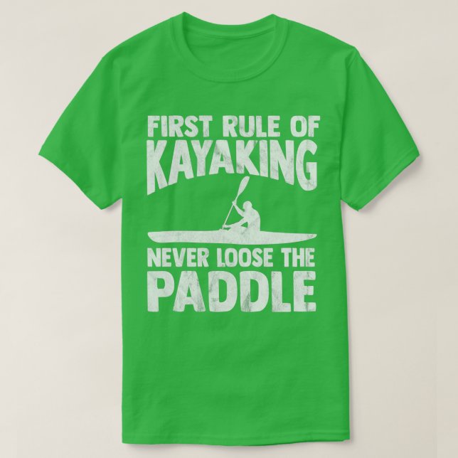 Kayak Paddling White Water Rowing Kajakboot 3 T-Shirt (Design vorne)