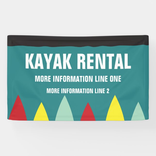 Kayak Rental Business oder Kayak Event Banner (Horizontal)