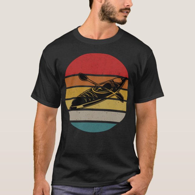 Kayak Retro T-Shirt (Vorderseite)