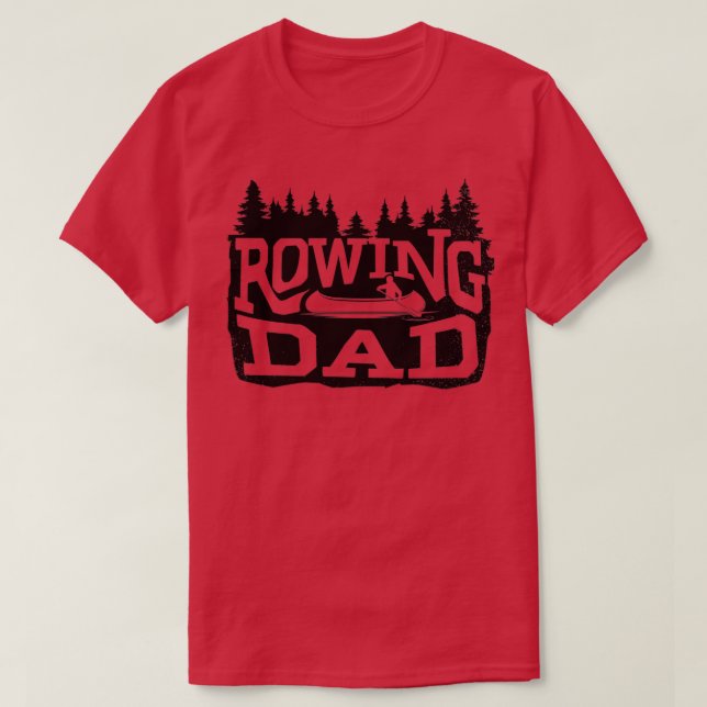 Kayak Rowing Dad T-Shirt (Design vorne)