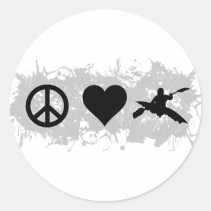 Kayak Runder Aufkleber