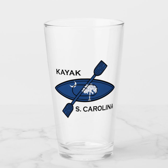 Kayak South Carolina Flag Glas (Vorderseite)