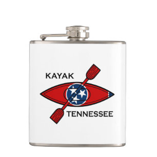 Kayak Tennessee Flag Flachmann
