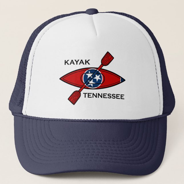 Kayak Tennessee Flag Truckerkappe (Vorderseite)