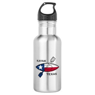 Kayak Texas Flag Edelstahlflasche