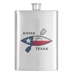 Kayak Texas Flag Flachmann