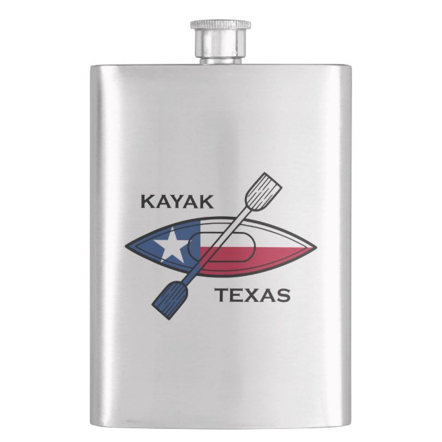 Kayak Texas Flag Flachmann (Vorderseite)