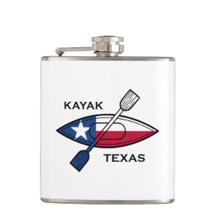 Kayak Texas Flag Flachmann