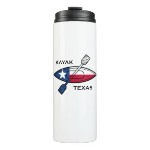 Kayak Texas Flag Thermosbecher