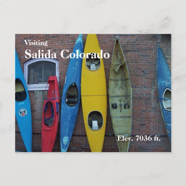 Kayak Wall Postkarte (Vorderseite)