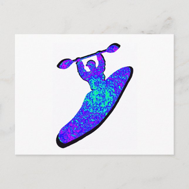 Kayak We CRAZY Postkarte (Vorderseite)