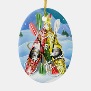 Kayak Weihnachtsbaum - Wunder der Natur Keramikornament