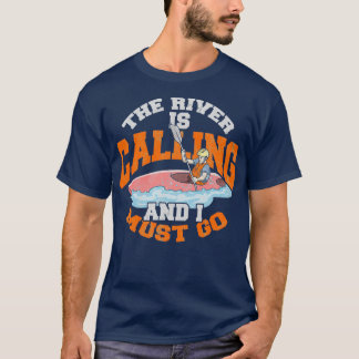 Kayak Whitewater Rowing Whitewater Wheel Ring Boat T-Shirt