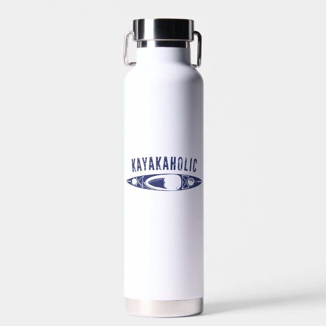 Kayakaholic Trinkflasche (Vorne)