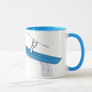 Kayaker auf dem Wasser Tasse