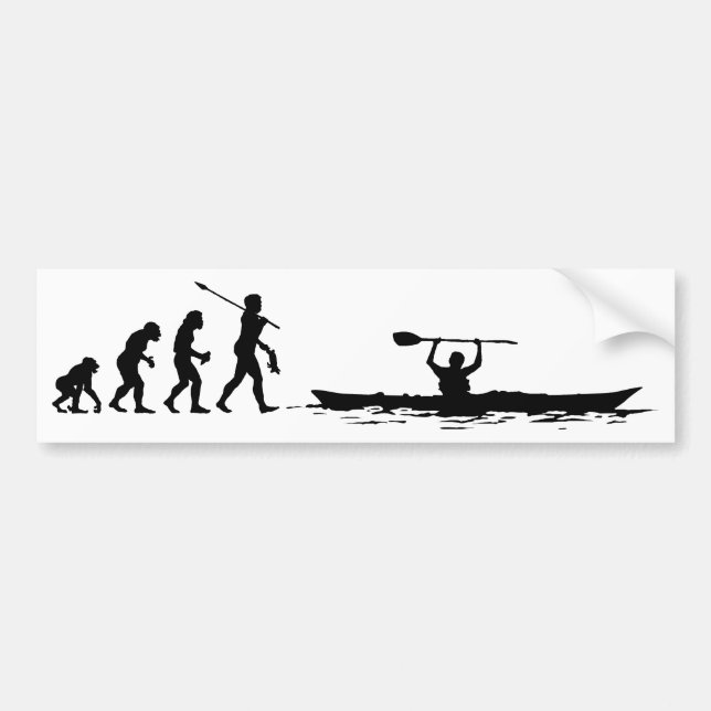 Kayaker Autoaufkleber (Vorne)