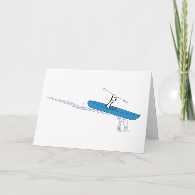 Kayaker Birthday Karte (Vorderseite)